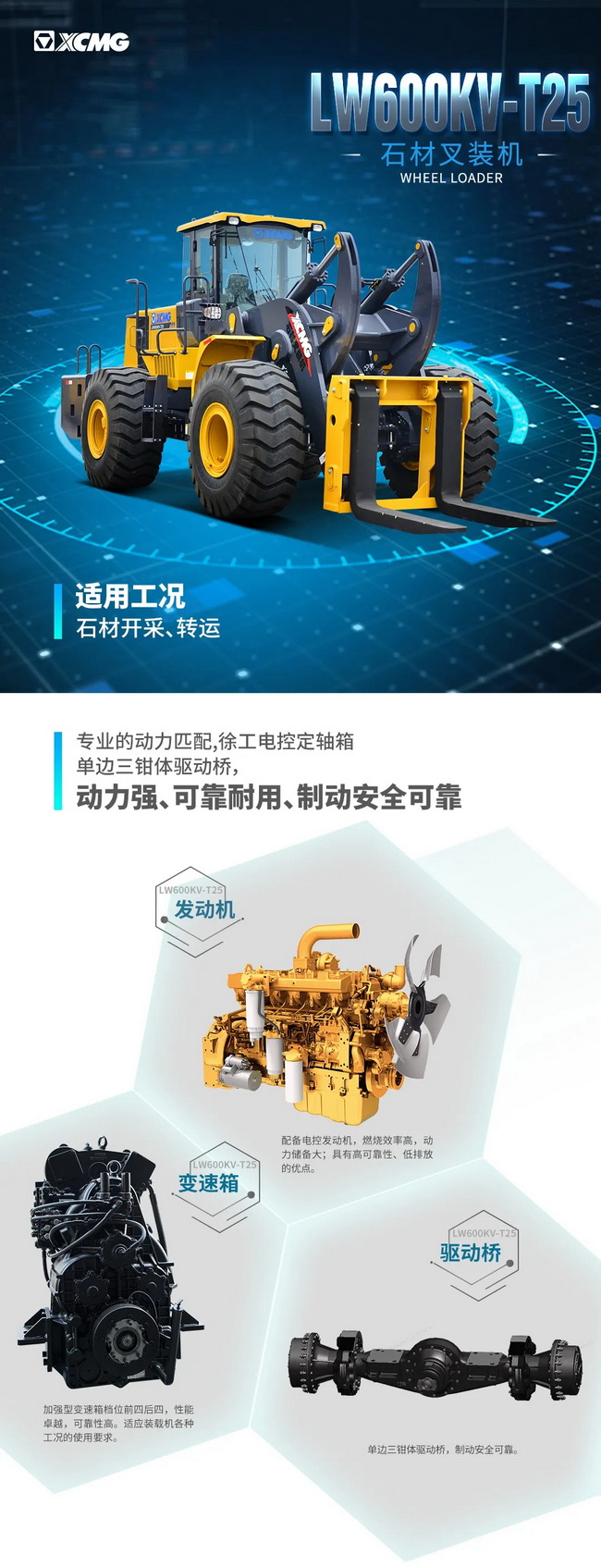 MK体育（中国）国际平台LW600KV-T25石材叉装机